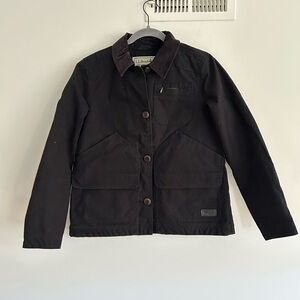 LL Bean Women's 1924 Field Coat Size Medium Washed Black Special Edition